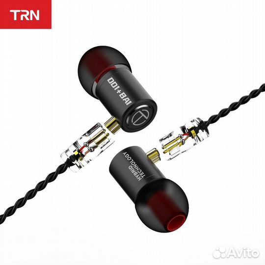 Двухдрайверные Hi-Fi гибриды TRN M10 (1DD+1BA)