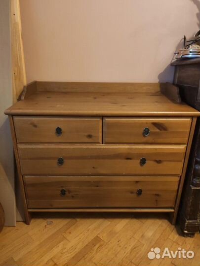 Комод IKEA Лексвик натуральное дерево