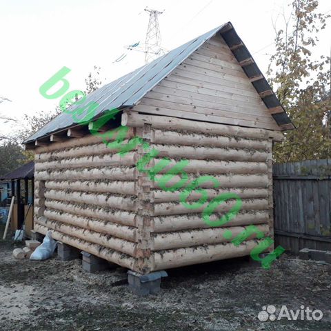 Сборка сруба из бревна на джут