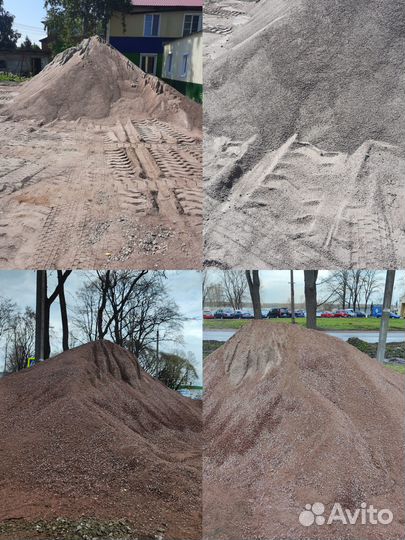 Щебень, песок, отсев, плодородная земля