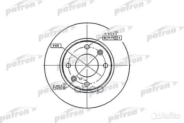 Диск тормозной передн citroen: xsara 97-05, XSA