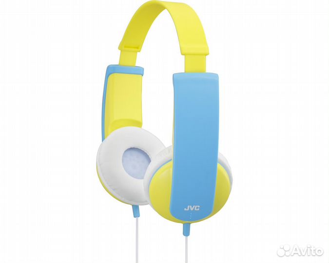 Наушники JVC проводные детские, серия kids, желтые