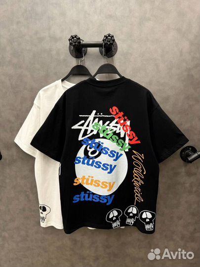 Стильная хлопковая футболка Stussy(хит2024)