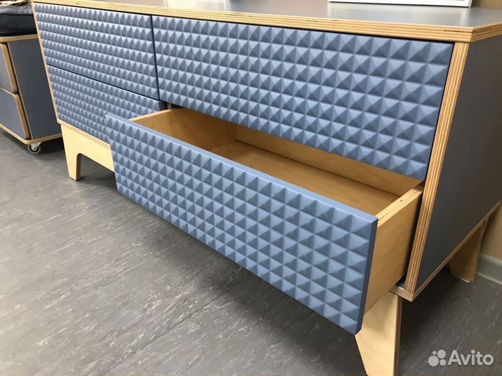 Тумба синяя