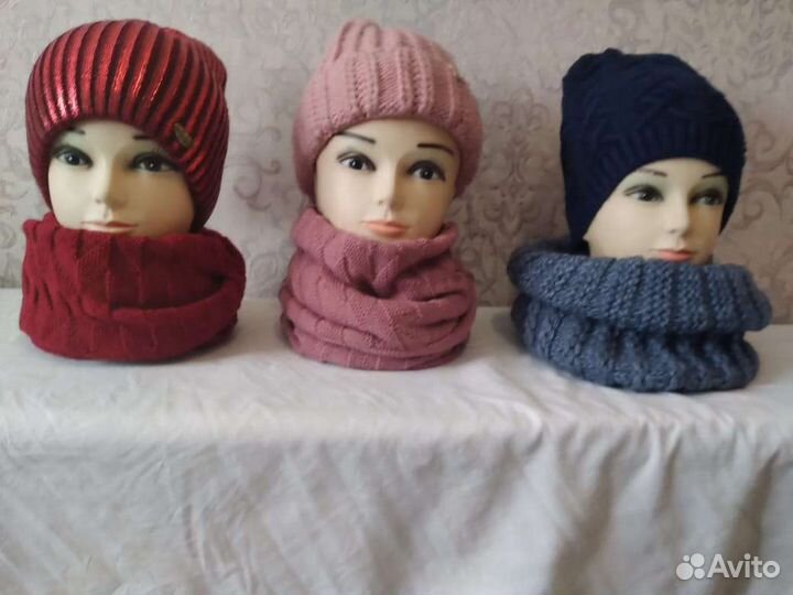 Зимние шарфы и шапки