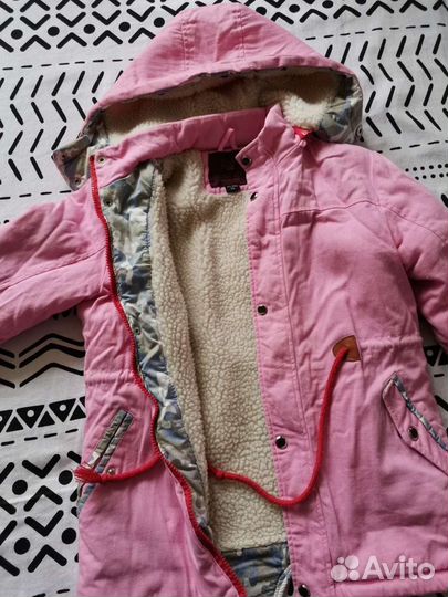 Куртка парка для девочки. Размер 122-128