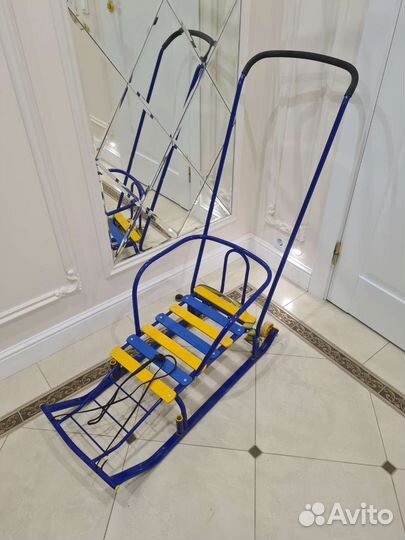 Санки на 2х колесиках Тимка5 комфорт