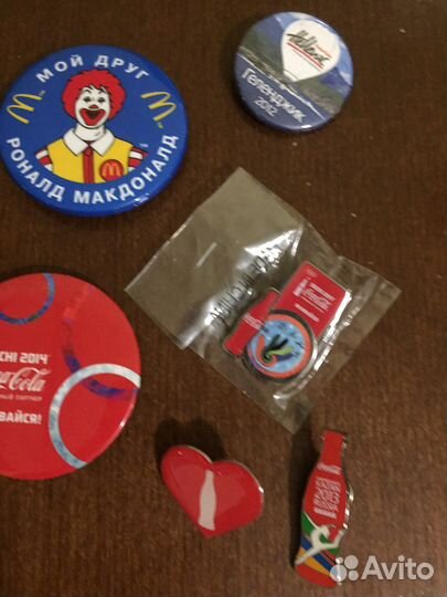 Значки Coca Cola, Макдональдс