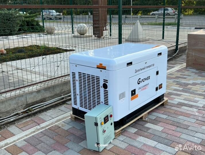 Генератор дизельный 13 кВт G-power DG15000S однофа