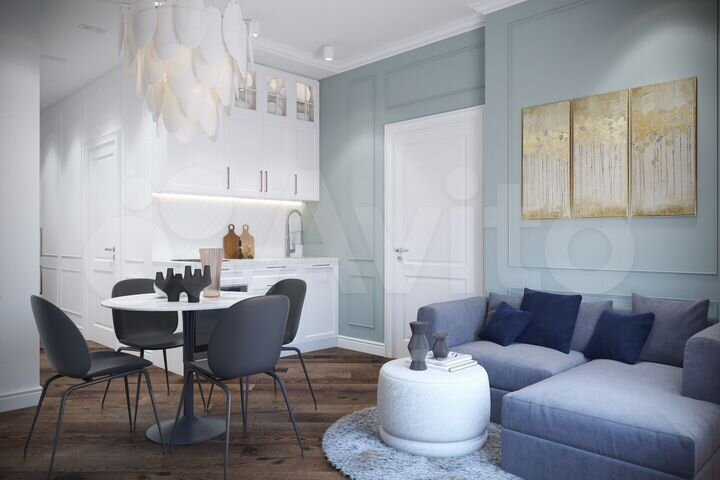 1-к. апартаменты, 45,6 м², 2/11 эт.