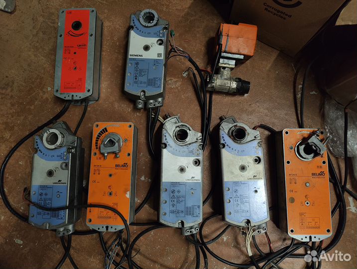 Электрический привод заслонки Siemens и Belimo
