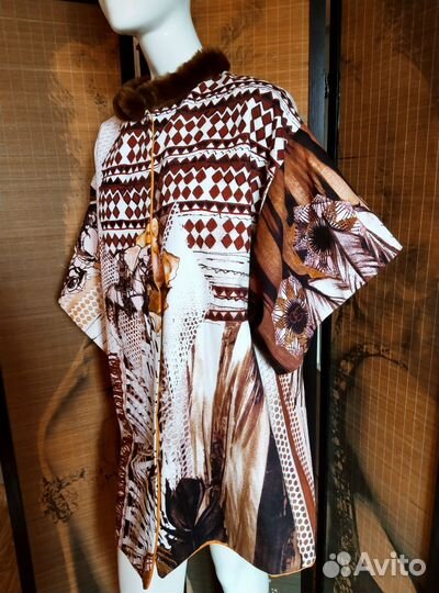 Пальто пончо