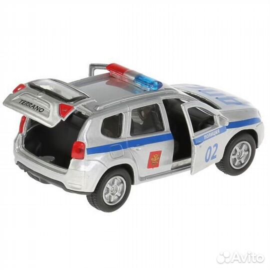 Машина Технопарк металл Nissan Terraano полиция 12