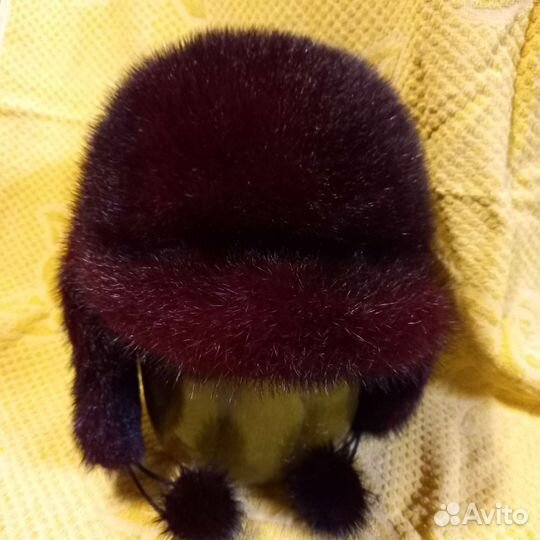 Шапка ушанка норка