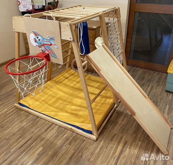 Деревянный спортивно-игровой уголок kidwood