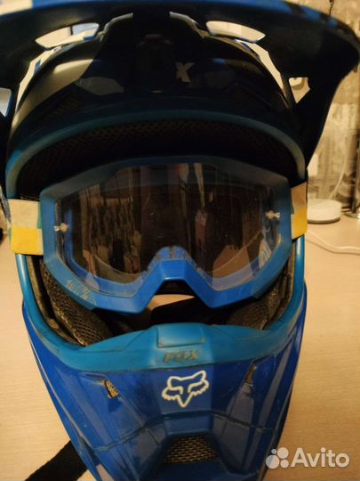 Шлем для мотокросса с очками