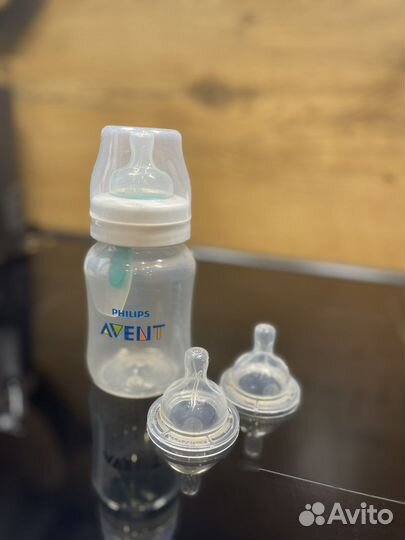 Бутылочка avent антиколиковая с двумя сосками