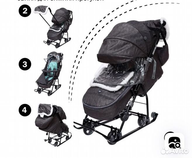 Санки коляска ника