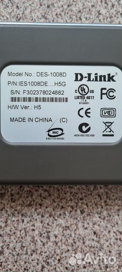 Коммутатор Switch Свитч D-link DES-1008D