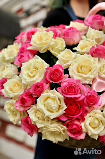 101 роза Шикарный яркий букет цветов