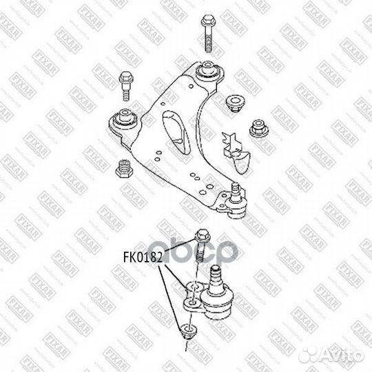 Опора шаровая передняя нижняя левая/правая FK0182