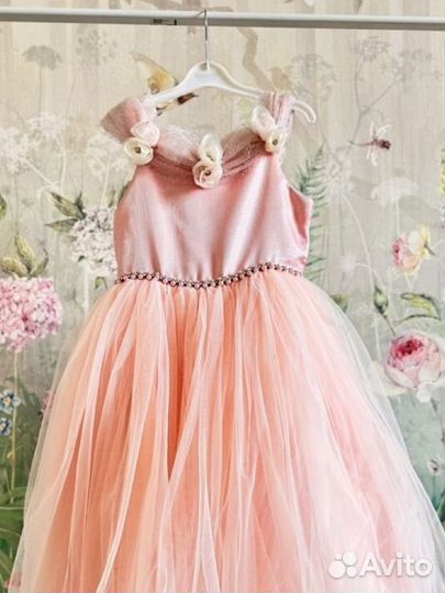 Пышное платье для девочки на выпускной р. 128