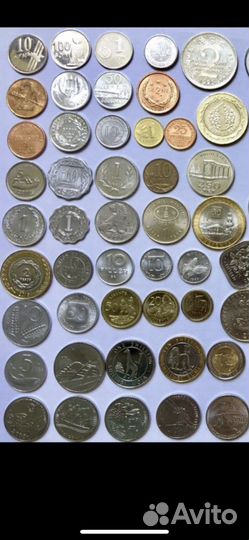 Монеты мира набор из 80 шт