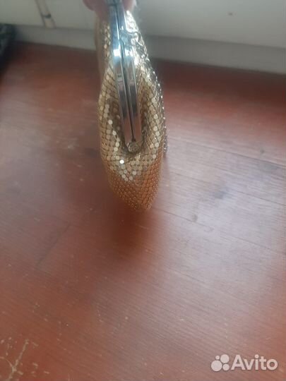 Новая Сумка клатч золотая