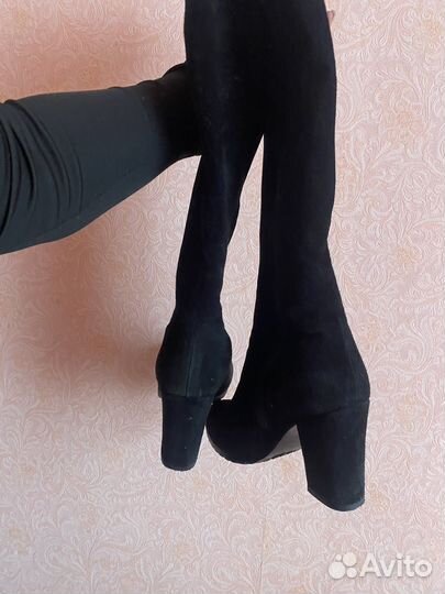 Сапоги натуральная замша еврозима