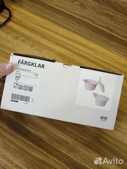 Новые горшки для запекания IKEA fargklar 2шт набор