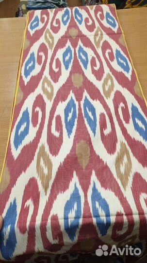 Узбекский хлопковый икат ручного ткачества. FT008