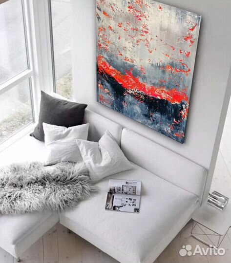 Современная картина маслом на холсте