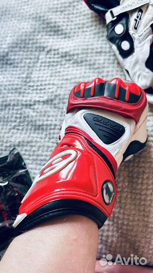 Мото перчатки alpinestars кожаные