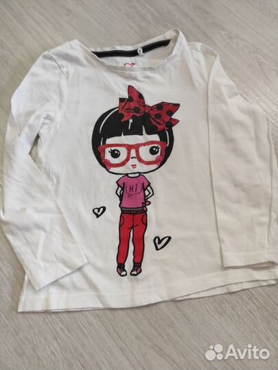 Футболки 3 шт на рост 98/104, лонгслив на рост 98