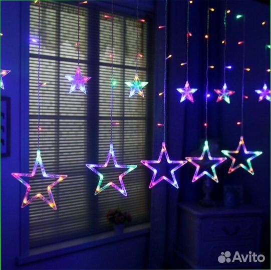 Гирлянды звезды в коробке