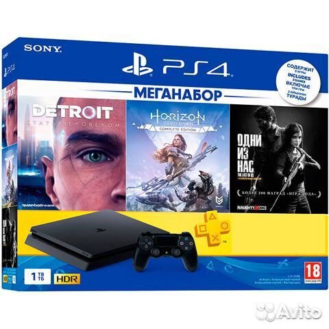 Игровая приставка ps4 1Tb 3 игры с гарантией