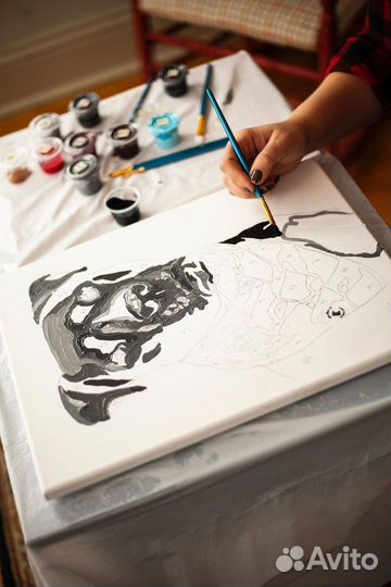 Картина по номерам 40на50, ключ к сердцу