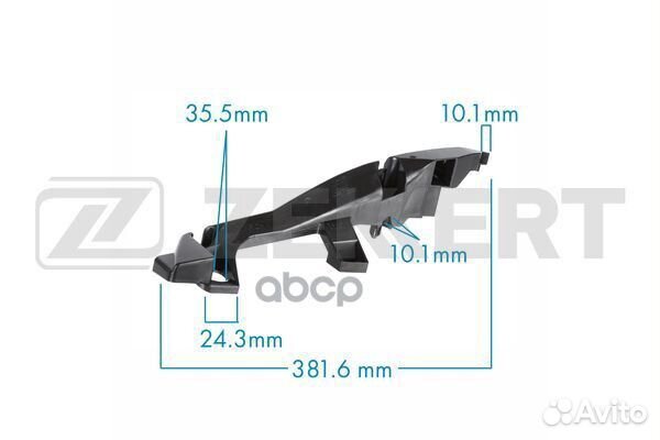 Кронштейн левый переднего бампера Toyota be1056