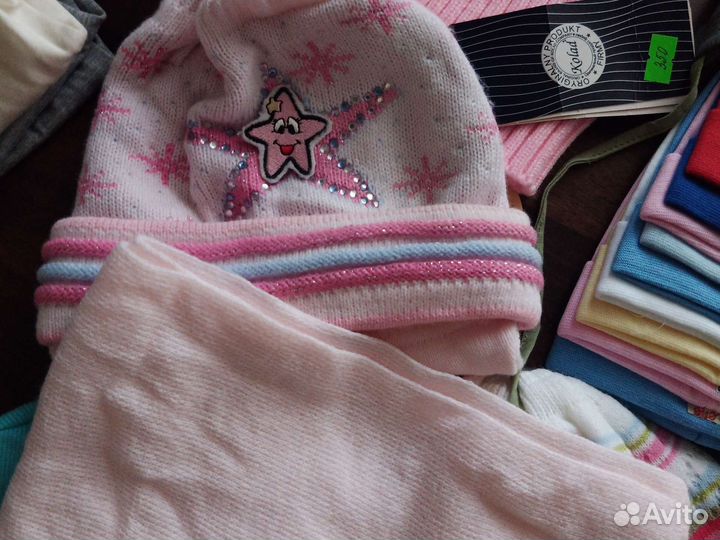 Шапка с шарфом новая