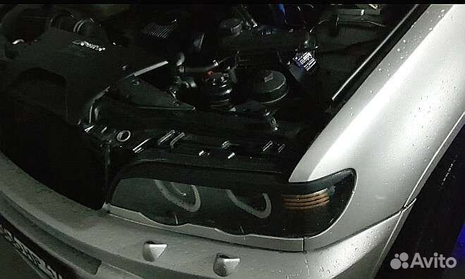 Реснички на фары для BMW Х5 (E53 дорестайл )