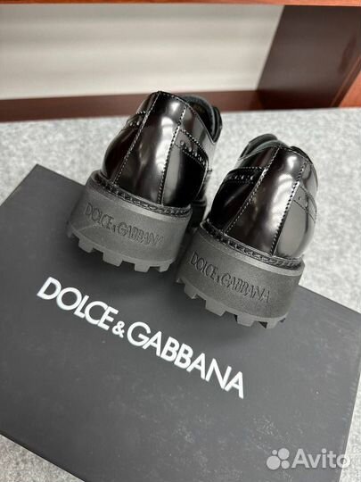 Туфли мужские Dolce Gabbana кожаные Premium