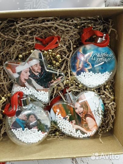 Новогодние шары с фотографией