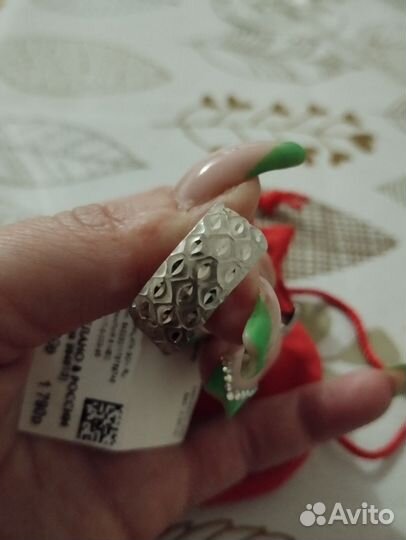 Серьги серебро новые бирка
