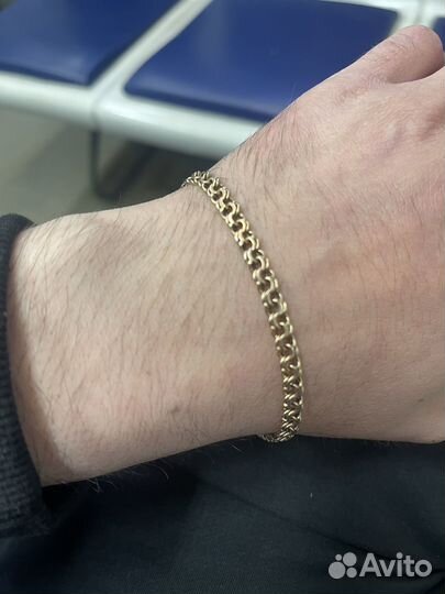 Золотой браслет бисмарк 9.44гам