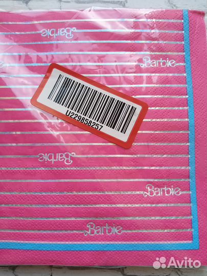 Barbie барби оригинал пикник тарелки и салфетки