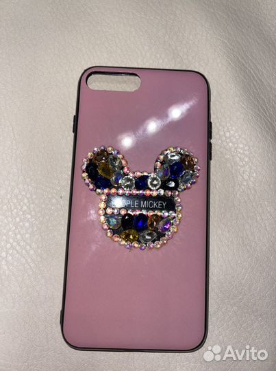 Розовый чехол для iPhone 7 plus и 8 plus