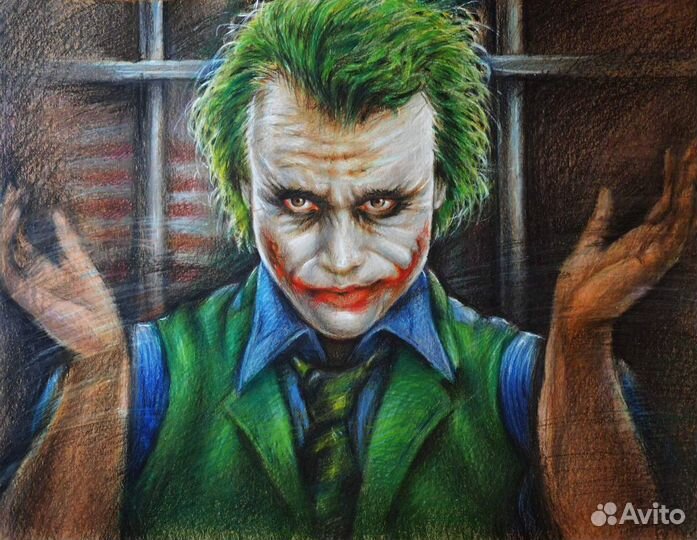 Картина Джокер в исп. Хита Леджера 