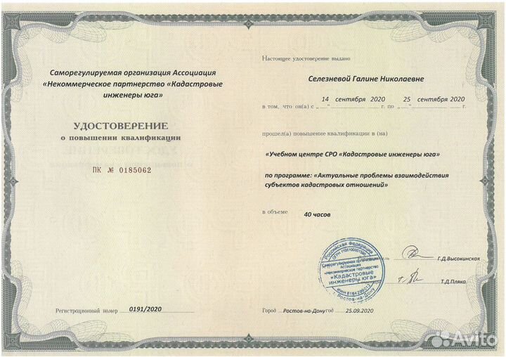 Кадастровый инженер, геодезист