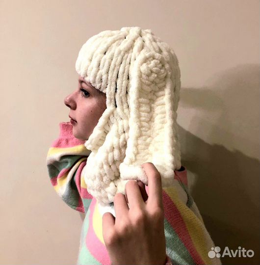 Балаклава вязанная / шапка вязанная