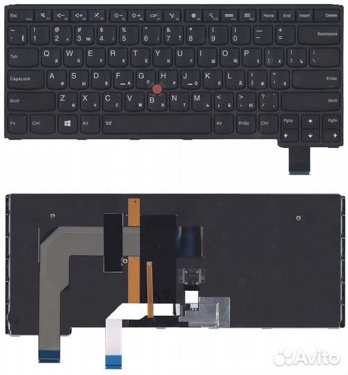 Клавиатура для Lenovo Yoga S3-14, Yoga 460 черная
